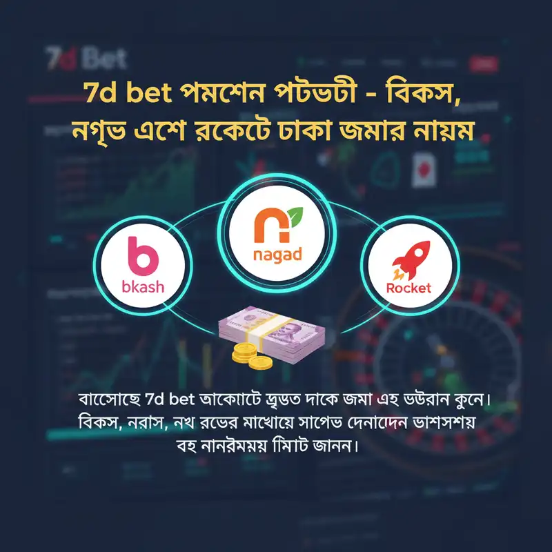 7d bet পেমেন্ট পদ্ধতি বিকাশ নগদ রকেট